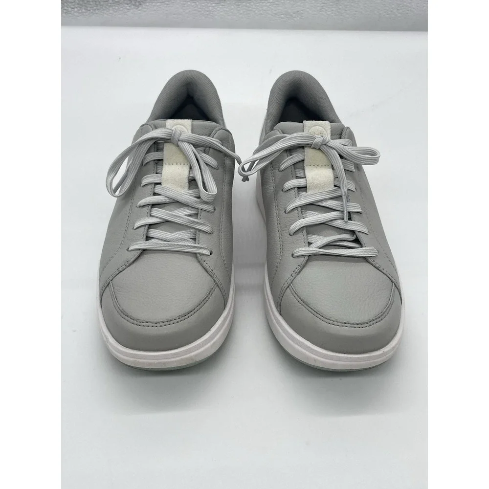 Kizik Sydney Womens Leather Hands Free Slip On Sneakers Harbor Mist Grey Size 10